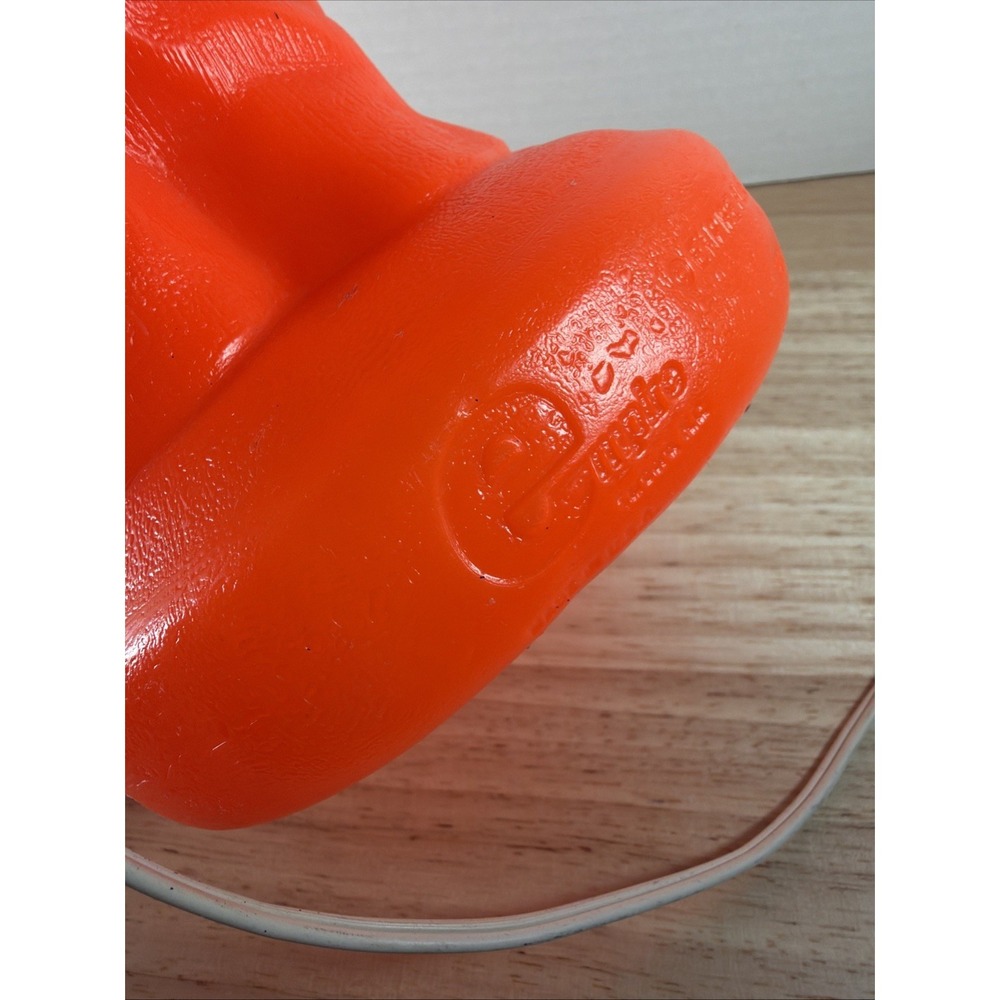 Halloween Blow Mold Pumpkin Top Hat Light Up Jack O Lantern 14" H - Picture 5 of 6